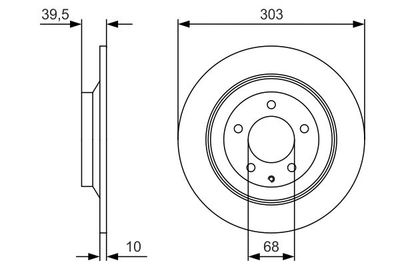 Диск тормозной BOSCH 0986479V04