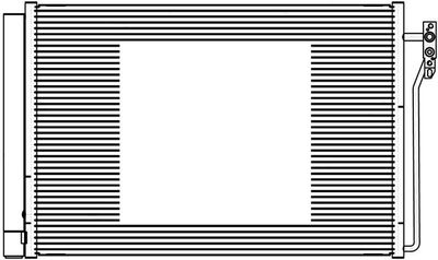Радиатор кондиционера LUZAR LRAC1011