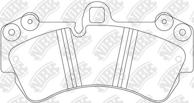 Колодки тормозные дисковые NIBK PN0345W
