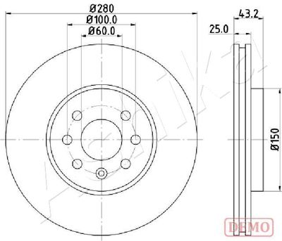 Диск тормозной передний ZENTPARTS Z06259
