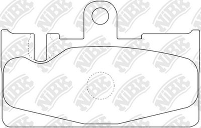 Колодки тормозные дисковые NIBK PN1456