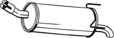 Глушитель задняя часть BOSAL 185475