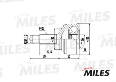 ШРУС наружный Miles GA20138