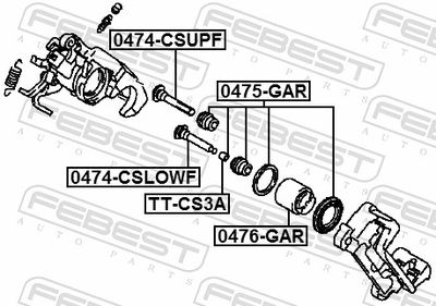Поршень тормозного суппорта MASTERKIT 77A5466