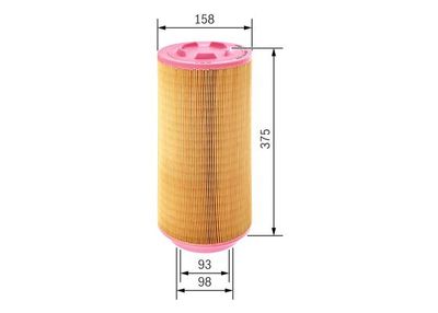 Фильтр воздушный Fortech FA126