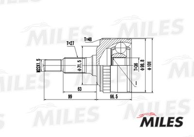 ШРУС наружный Miles GA20245