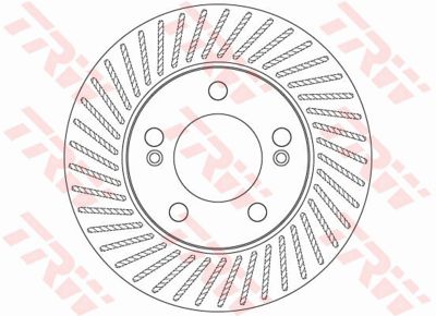 Диск тормозной передний TRW DF6205