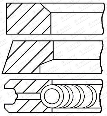Кольца поршневые Hyundai / Kia 2304023971
