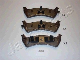 Колодки задние дисковые JAPANPARTS PP998AF