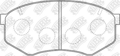 Колодки тормозные дисковые NIBK PN1246