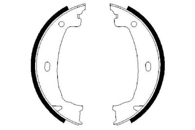 Колодки тормозные барабанные BOSCH 0986487608