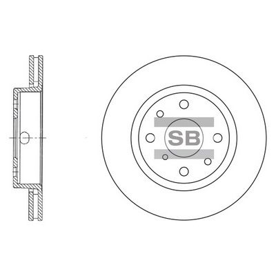 Диск тормозной SANGSIN SD2015