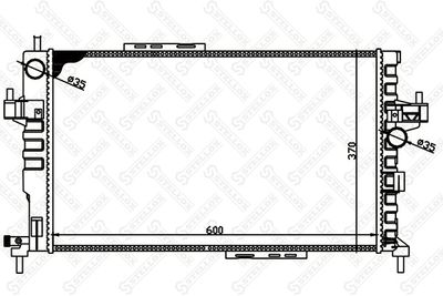 Радиатор системы охлаждения STELLOX 1025967SX