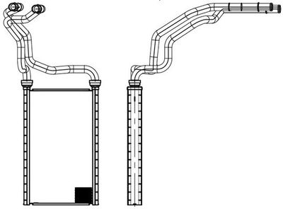 Радиатор отопителя LUZAR LRH2512