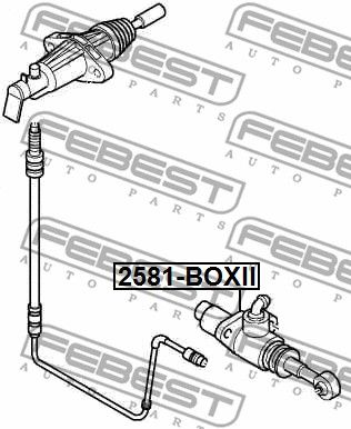 Цилиндр сцепления главный FEBEST 2581BOXII