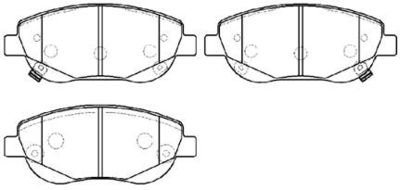 Колодки тормозные дисковые HSB HP9980