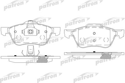 Колодки тормозные дисковые передние PATRON PBP1674