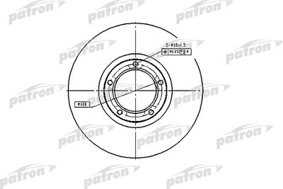 Диск тормозной передний PATRON PBD1653