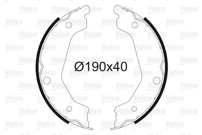 Комплект тормозных колодок VALEO 564184