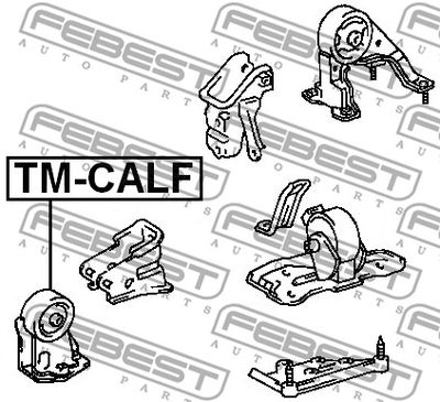 Опора двигателя передняя FEBEST TMCALF