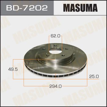 Диск тормозной Masuma BD7202