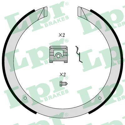 Колодки тормозные барабанные LPR 01098