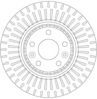 Диск тормозной передний TRW DF6208S