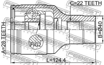 ШРУС внутренний правый FEBEST 0711RM415RH