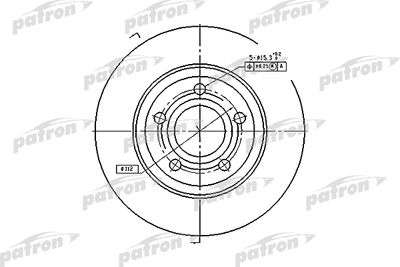 Диск тормозной передний PATRON PBD2730