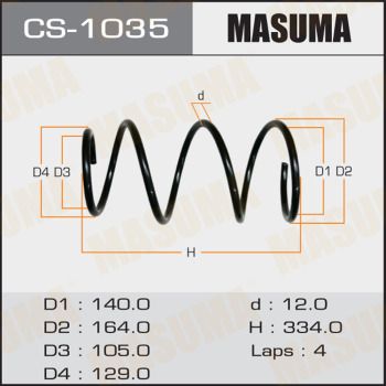 Пружина передняя Masuma CS1035