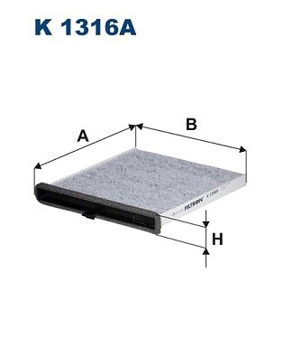 Фильтр салона угольный FILTRON K1316A