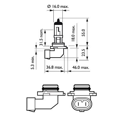 Лампа PHILIPS 9006PRB1