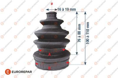 Пыльник рулевой рейки EUROREPAR E272008