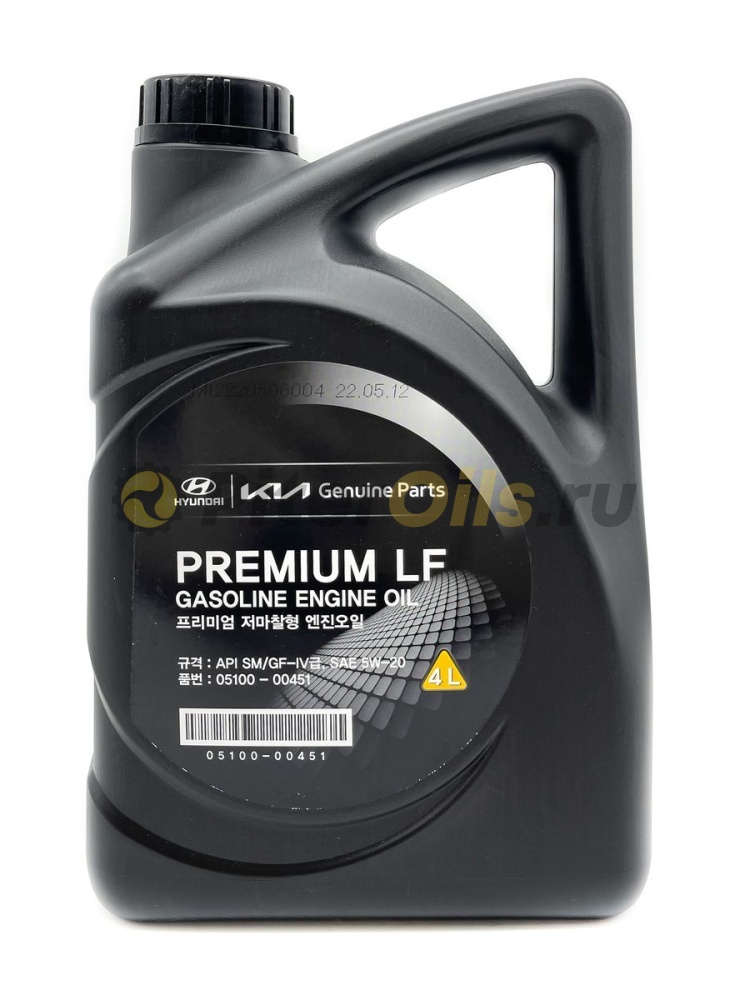 Масло моторное синтетическое Hyundai/Kia 0510000451