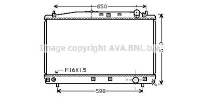 Радиатор системы охлаждения AVA TO2366