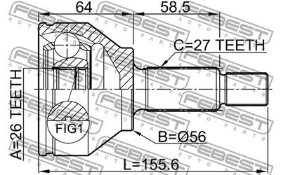 ШРУС наружный FEBEST 2110CAK