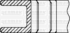 Кольца поршневые YENMAK 9109244000