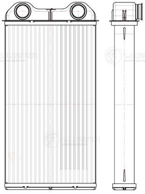 Радиатор отопителя LUZAR LRH2145