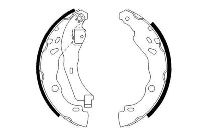 Колодки тормозные барабанные BOSCH 0986487627