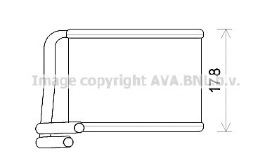 Радиатор отопителя AVA KA6222