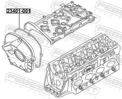 Прокладка клапанной крышки FEBEST 23401001