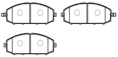 Колодки тормозные дисковые HSB HP9066