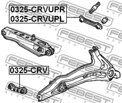 Тяга задняя поперечная FEBEST 0325CRV