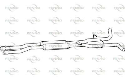 Глушитель средняя часть POLMOSTROW 3060