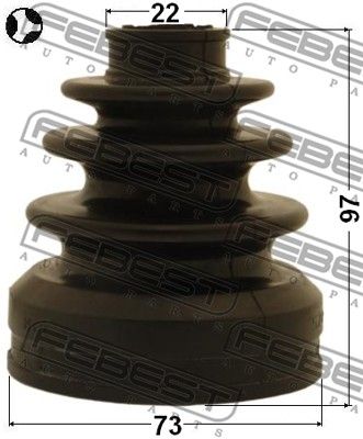 Пыльник ШРУС внутреннего комплект FEBEST 0115GRX125