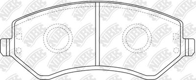 Колодки тормозные дисковые NIBK PN0058