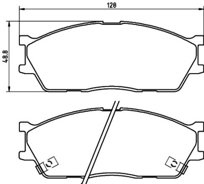 Колодки тормозные дисковые Nisshinbo NP6061