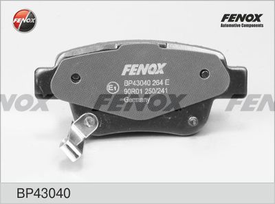 Колодки тормозные задние FENOX BP43040
