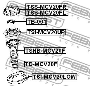 Опора пружины TOYOTA 4847141012