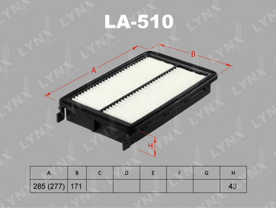 Фильтр воздушный LYNXauto LA510
